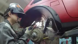 Установка глушителя 
