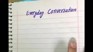 Everyday English Conversation-Improve Speaking Skills |Studygroup786|