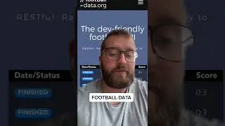 Best Free APIs Part 2 - Football Data
