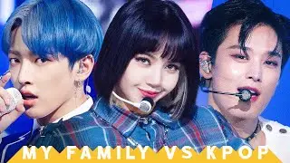 MY FAMILY VS KPOP (WHO THEY THINK ARE THE VISUAL)