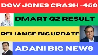 Stock Market Latest Update #relaince #avenuesupermarts #dowjones #nasdaq