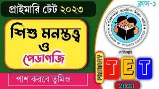 Primary Tet 2023|Primary Tet Preparation2023|Primary TET CDP Pedagogy Class.