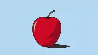 Adobe Illustrator Tutorial: How to draw flat design Apple