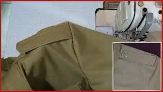 Cara menjahit baju dinas - part 5  cara menjahit tempat pangkat