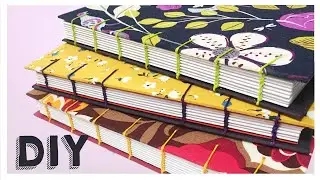 Coptic Bookbinding: How to Make a Homemade Notebook with Sewing - DIY Step by Step