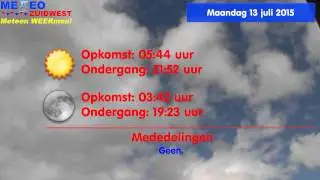 Weerbericht 12/07/2015