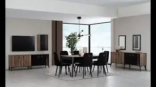 Evkur Collection Zen Yemek Odası Takımı Ürün İnceleme