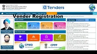 CPWD New Vendor Registration || etender.cpwd.gov.in
