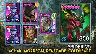 Spider 25 Achak, Mordecai, Renegade, Coldheart | Raid Shadow Legends Guide