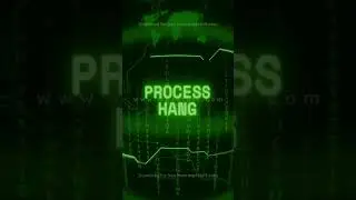 PROCESS HANG   Retro CRT green screen glitch text animation
