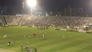 Torcida do Treze comemora junto com o seu time após a classificação diante do ASA-AL no Amigão em CG