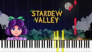 Dance of the Moonlight Jellies - Stardew Valley Piano Cover | Sheet Music [4K]