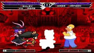 KOF MUGEN Tag Ashley Iku Nagae Super Better Luigi vs Homer Simpson