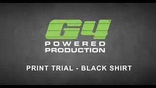 G4 DTG black shirt print trial