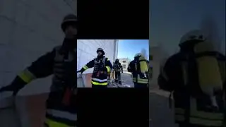 КИЕВ момент происшествия во время тушения пожара #shorts