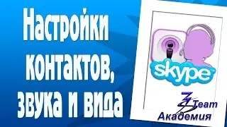 Настройки контактов, звука и вида в скайпе