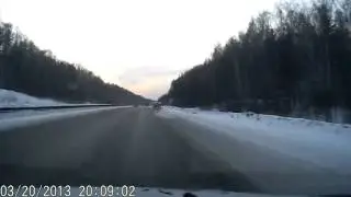Осторожно на дорогах! Машину как будто ветром сдуло!