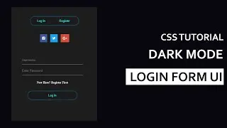 How To Make Log In and Registration Form Using HTML & CSS | Sign In And Sign Up Form