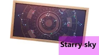 Starry sky for Escape Room. Звездное небо для квест комнаты.