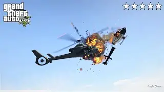 GTA 5 - Franklin, Lamar, Michael and Trevor's Five Star VALKYRIE RAMPAGE!!