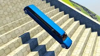 Stairs Jumps Down #8 - BeamNG.drive