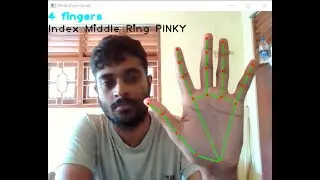 How count/detect fingers using OPENCV and mediapipe 