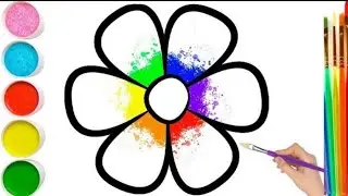 Drawing a Flower for kids | Bolalar rasm chizamiz | Рисуем для детей