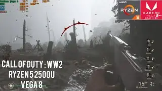 Call of duty World War 2 Gameplay On Ryzen 2500U Vega 8 | Asus Vivobook 15 X505ZA