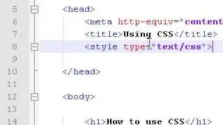 Embedded style sheet