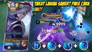 FULL BUILD & EMBLEM LING TERBAIK UNTUK MELAWAN HERO SABER - Mobile Legends
