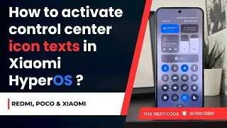 How to Activate Control Center Icon Texts in Xiaomi HyperOS? | Xiaomi, Redmi & POCO | HyperOS