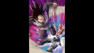 Goku black vs trunks But it aint canon