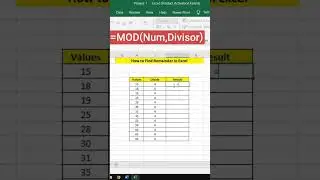 How to Use Mod Formula😮  