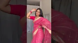 Gulabi saree💕🌸🪷#gulaabisaree #ytshorts #explore #fashion #creator #song #transition #pinkpink