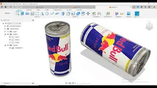 How to make a Redbull Can in Fusion 360 | Fusion 360 Tutorial