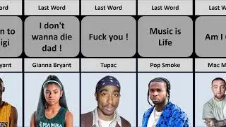 Famous Celebrities Last Words Before Death.