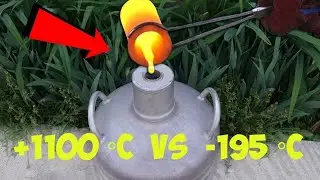 EXPERIMENT: LAVA VS LIQUID NITROGEN.by#ipbosshack.
