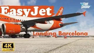 FENIX A320 | Landing in sunny Barcelona with the A320 | MSFS