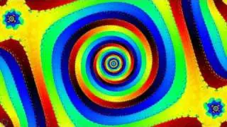 Mandelbrot Fractal Zoom: rainbow island twists