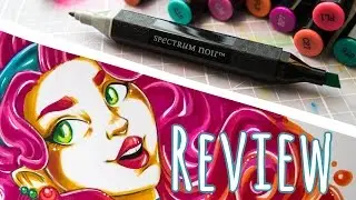 REVIEW Spectrum Noir Markers + Speed Drawing (Brights Set)