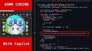 ASMR Coding with Github Copilot | Toggle popup in React js