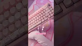 Building a pink keyboard💒🌸 #gaming #aesthetic #unboxing #pc #setup #asmr #kawaii #pink #keyboard