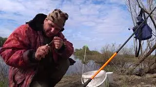 Рыбалка на Оке на 9 мая. Еле от нуля ушёл. Донка, кормушка, ловля на червя.
