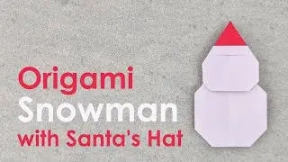 Christmas Origami Tutorial: Snowman with Santa's Hat (Francesco Mancini)