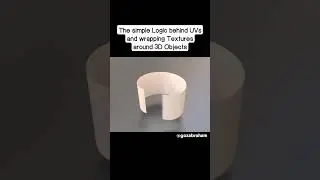 Simple logic behind UVs and wrapping textures around 3D objects 