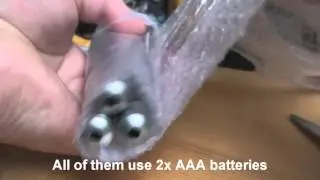 3 лазера 5mW Laser Pointer обзор