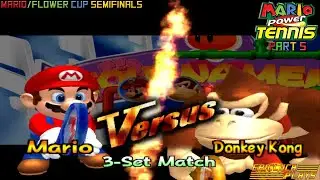 Mario Power Tennis Part 05 - Mario/Flower Cup Semifinals (Gamecube) | EpicLuca Plays S06E604