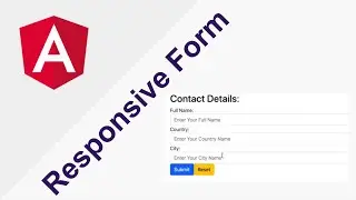 Creating a Responsive form in an Angular application