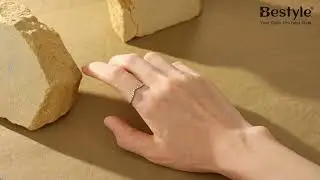Bestyle Simple Sterling Silver Band Ring