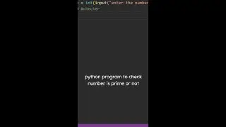 python program to check number is prime or not #python